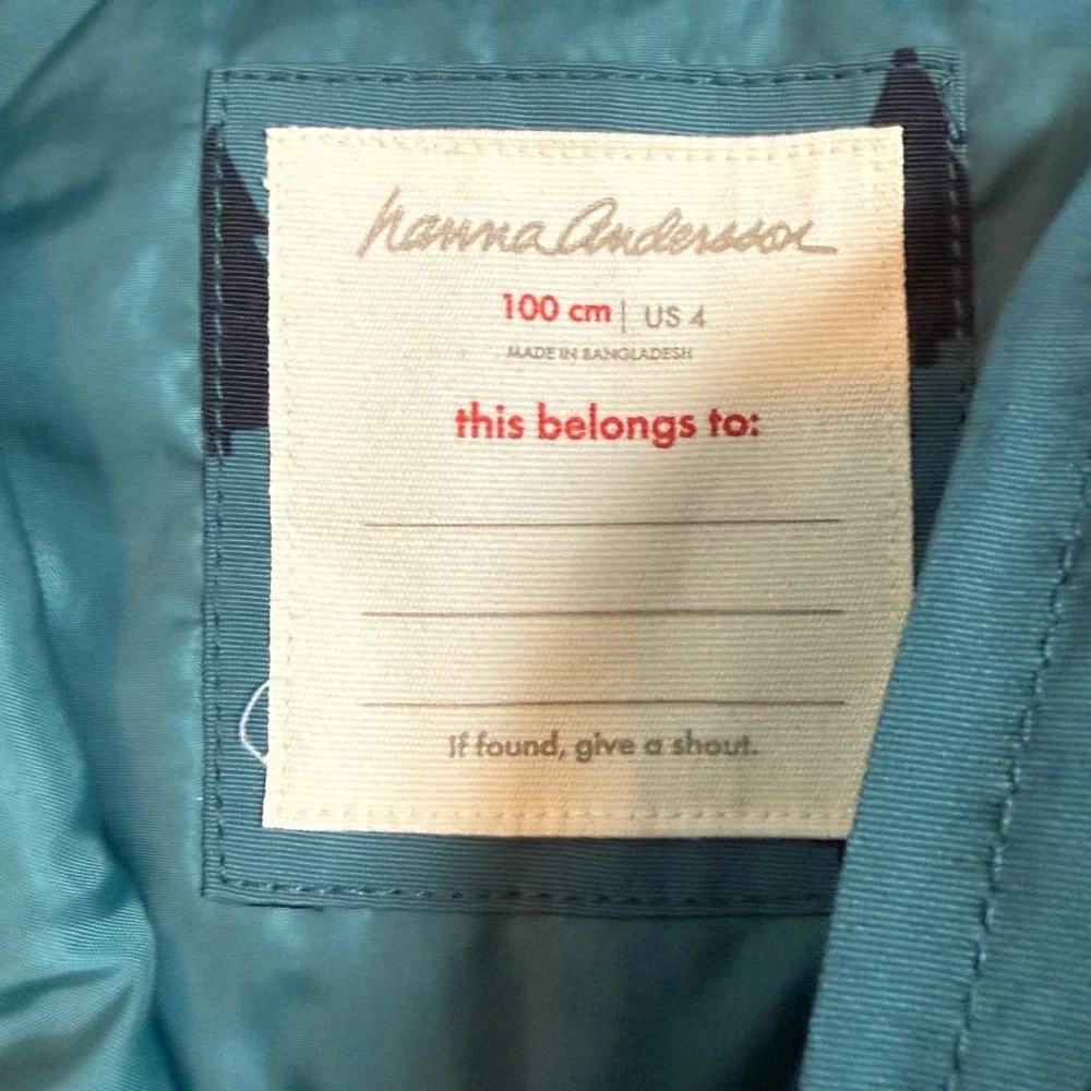 Hanna Anderson Blue/Green Tree Snowpants NWOT
